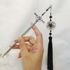 New Chinese Style Punk Sword Tassel Hairpin Archaic Style Hair Sticks for Women DIY Hairstyle Hair Dish Accessories Trendy