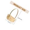 10Pcs Bamboo Hand-Held Flower Basket Simple Elegant Woven Basket for Home Office Decor Storage of Flowers Gifts Fruits