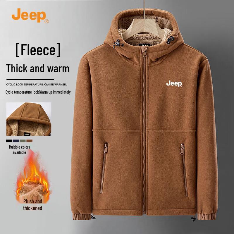 JEEP Men's Hooded Fleece Jacket