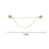 Multi-Function Magnetic Clothing Clip with Chain Metal Buttons Clip Clothes Scarf Trouser Legs Cuff Fixing Magnet Buckles