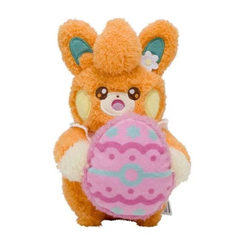 Plush Easter Series Pikachu Eevee Scorbunny Sylveon Ponyta Pawmi Plushies Toys Hobbies Kids Xmas Birthday Gifts