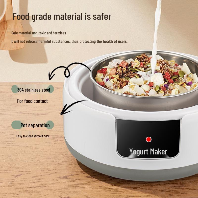 1.2L Household Yogurt & Natto Maker, 110V Fermenter with Constant Temperature and Pet Heating Water Dispenser
