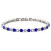 Hot-selling fashion 1mm intercolor zircon bracelet in Europe and America, high-end light luxury tennis bracelet, female spot