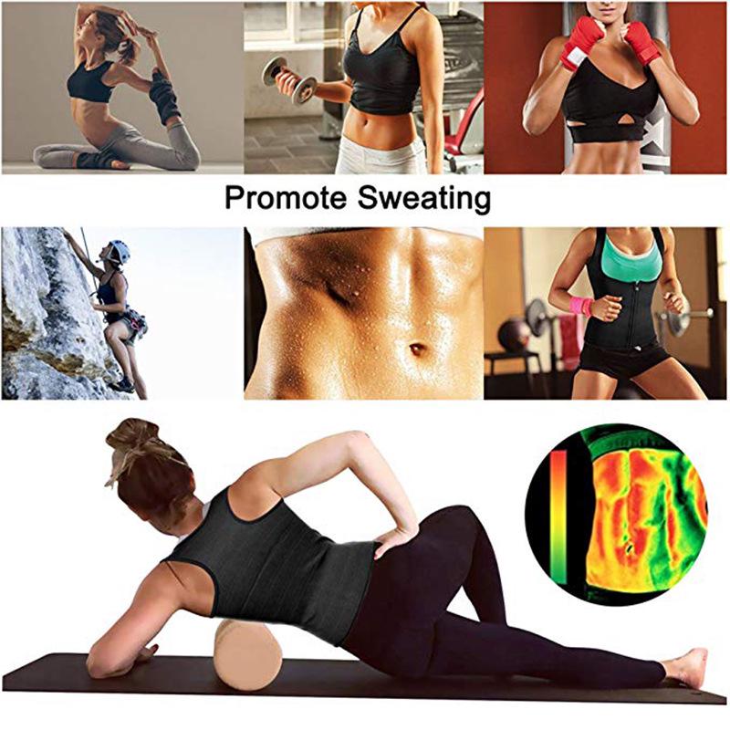 Women's Sweat-Inducing Sports Corset: Postpartum Yoga Wear with Chest Support and Body Shaping.