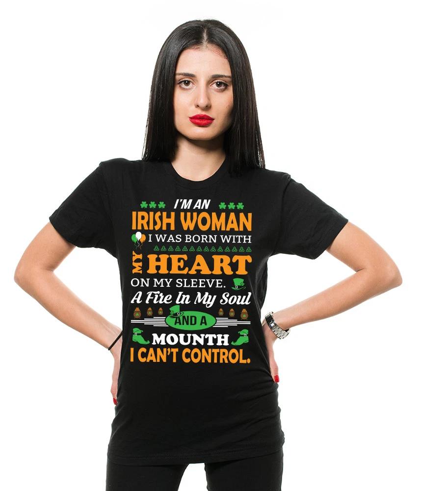 

St Patricks Day Gift for Mom Irish Woman Tee Shirt Gift for Mother gift for Wife 4XL