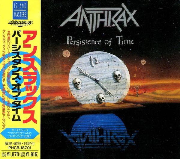 CD ANTHRAX - Persistence Of Time PHCR18701 Island, Megafor 1992 Japan Rock Used