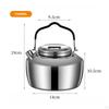 304 Stainless Alloy Beverage Kettle Large Capacity Steel Camping Portable Outdoor