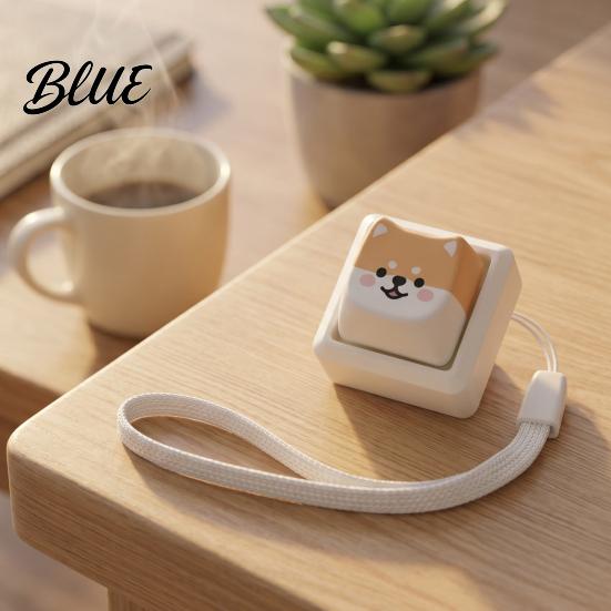 Büro Angst Linderung Spielzeug Cartoon Hund Fidget Tastatur Spielzeug 1/2/3/4/9-Tasten Druckknopf Stress Mini für Rucksack Handtasche Geldbörse Anhänger Erwachsene Sensorische Spielzeuge