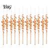 Decorative Hanging Lanyards Included 12Pcs Colorful Spiral Icicle Ornaments, Acrylic Twisted Ice Bar Decor for Christmas Tree, Easy Storage