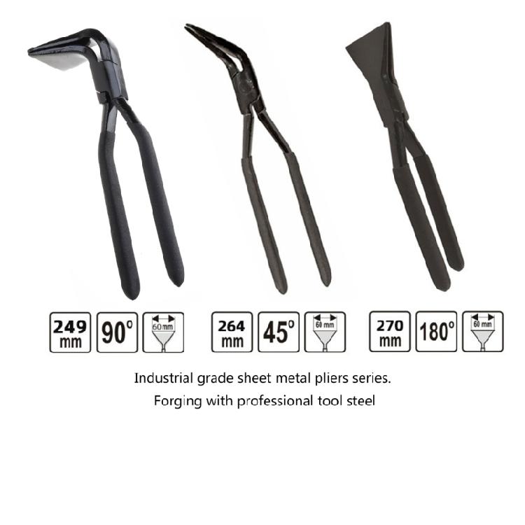 Multifunctional Elbow Straight Handle Hand Seamer Crimping Folding Tool