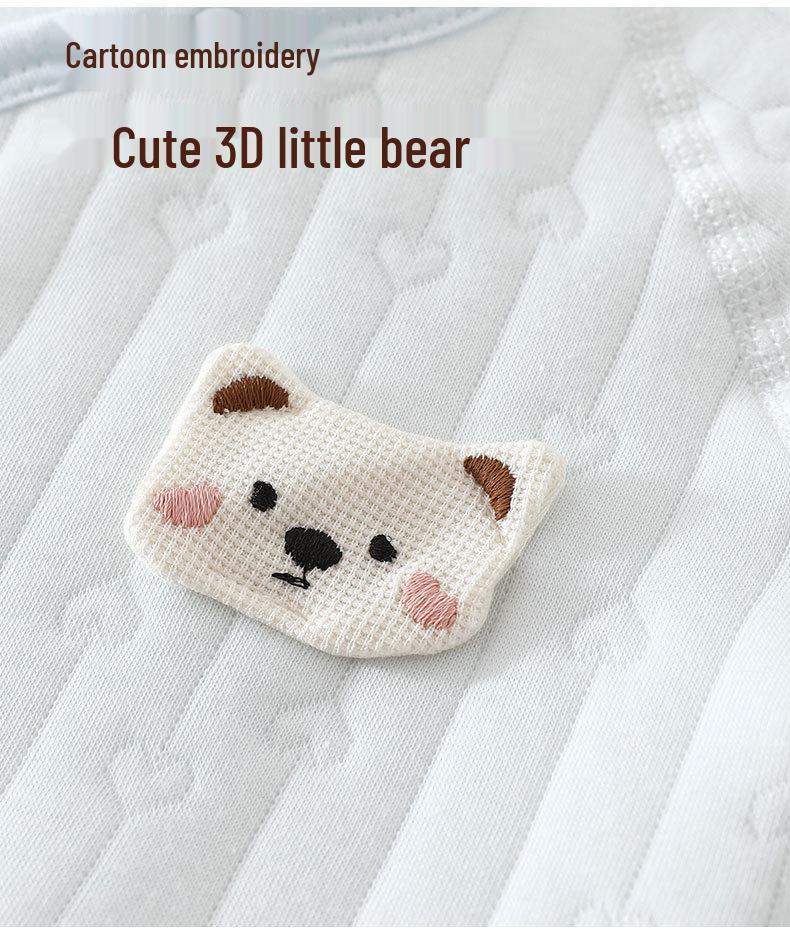 A-Class Baby Clothes Set: Padded Autumn/Winter Top and Pants with Straps - Newborn Warm Pajamas