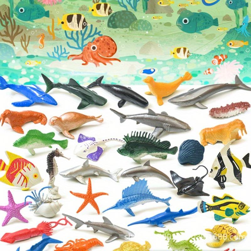 

Набор ПВХ Морские животные 24 шт./12 шт.: Мини Кукла Морской Жизни Реалистичные Фигурки Океана Рождественский Подарок Морской Лев Акула Черепаха Морской Конек Кит Random color style