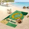 Asciugamano da Spiaggia Personalizzato Stampato Hammarby Logo Calcio Supporto Nome Personalizzato Testo Asciugamano Assorbente Per Sport Viaggio Regalo Speciale