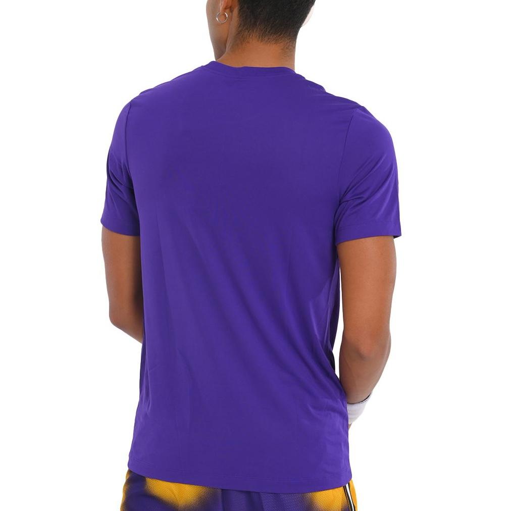 New Nike Nba Los Angeles Lakers Dri Fit T Shirt HF0673-504