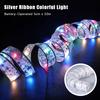 Christmas Ribbon String Lights 50/100Led Christmas Tree Diy Bows Light Home Navidad New Year Venue Wedding Party Decoration