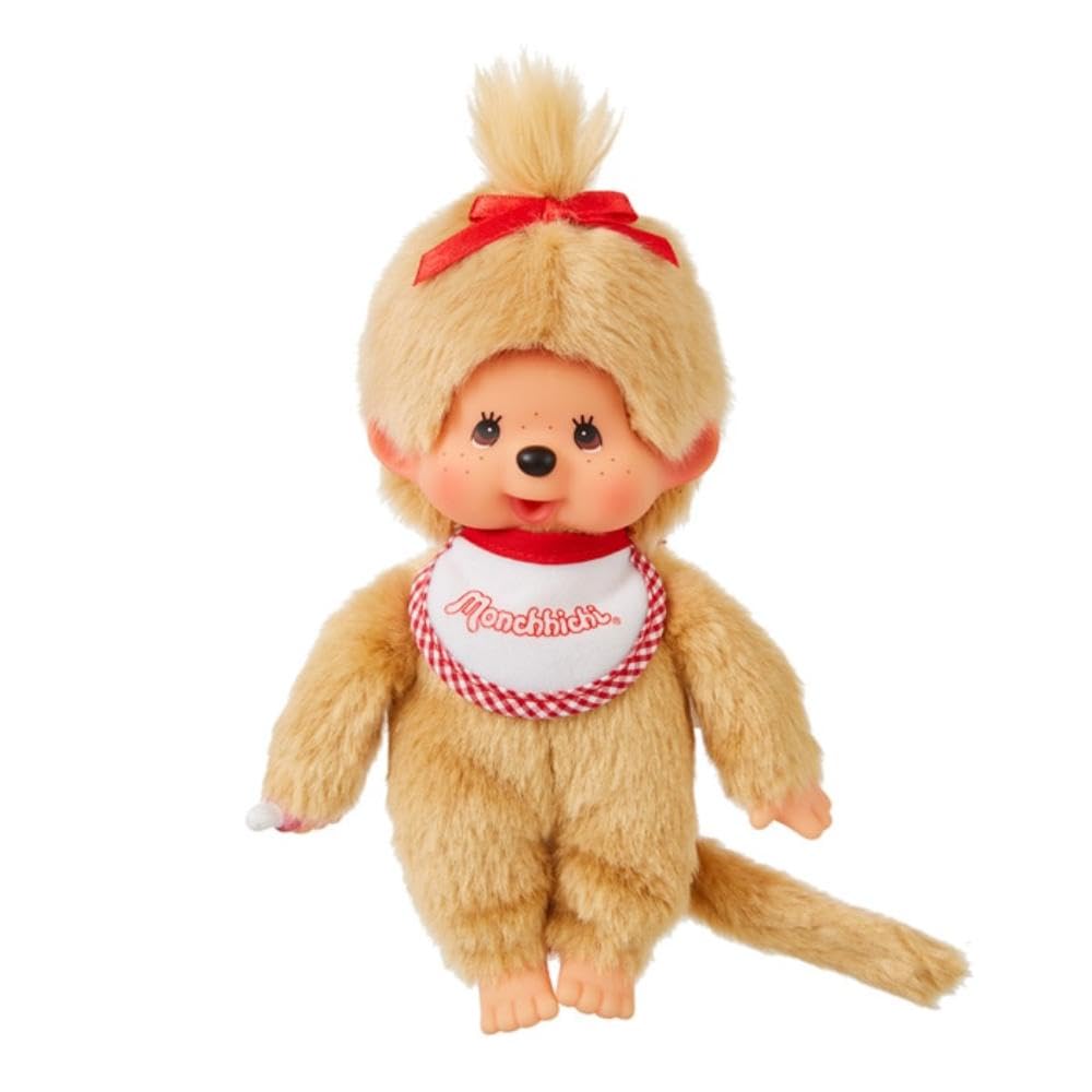 Sekiguchi Monchhichi Премиум Стандарт Маленькая Бежевая Кукла для Девочки 251834 В21,5 x Ш13 x Г7,5 см