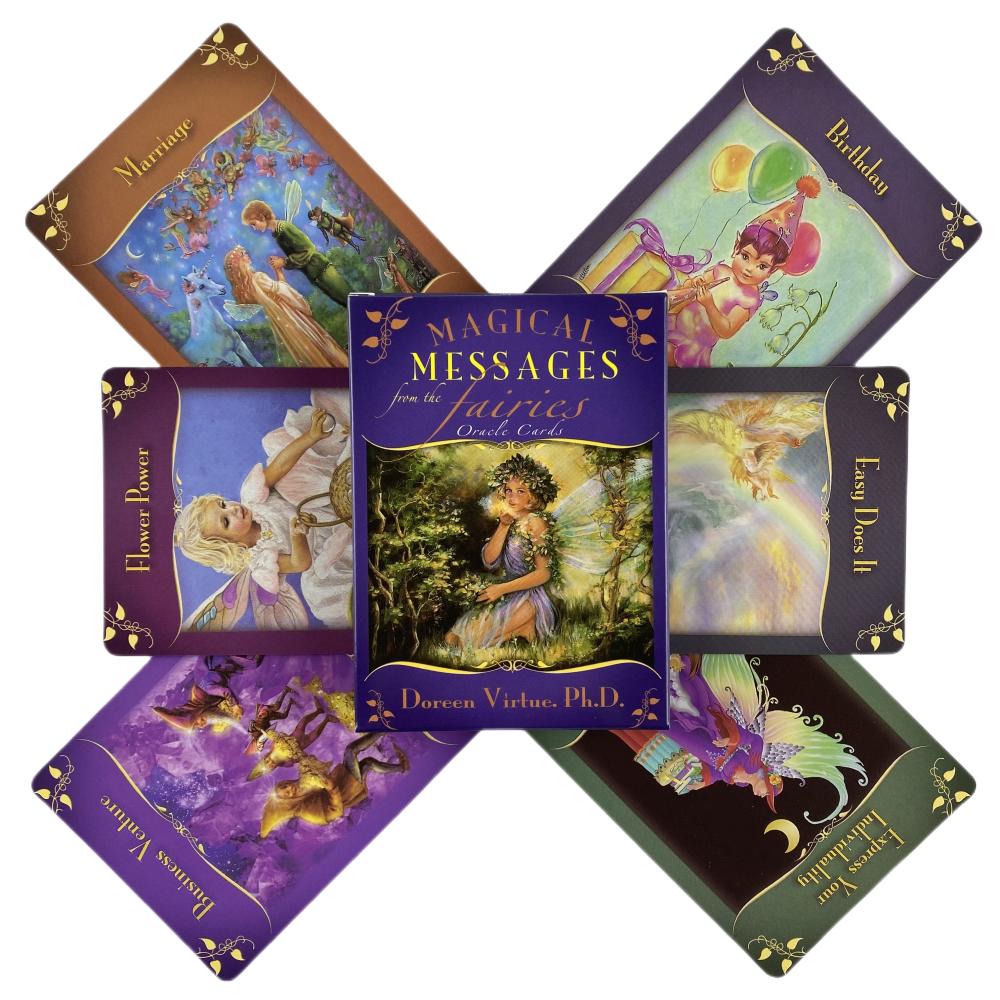 Magické zprávy Karty Oracle Hra Věštectví Tarot Věštění Vize Edition Zprávy Board Balíček