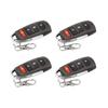 QIACHIP Lot 4 Remote Control Gate 433 MHz, Garage Wireless Duplicator Cloning 433.92 MHz