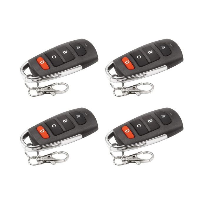 Télécommande - QIACHIP - 4 Canaux - Clonage - 433 MHz - Universelle sans Fil