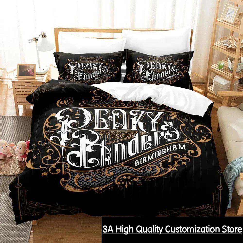 Set Biancheria da Letto Stampa 3D Peaky Blinders Matrimoniale Singolo King Copripiumino Piumone Federa Bambini Bambine Adulti Camera da Letto
