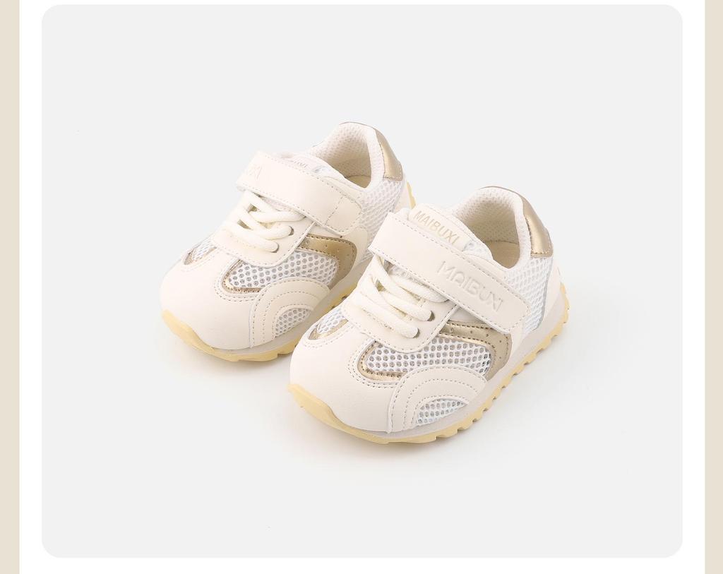Spring 2026 Retro Soft Sole Baby Walker Shoes - Girls' Non-slip, Versatile Sports Training Shoes