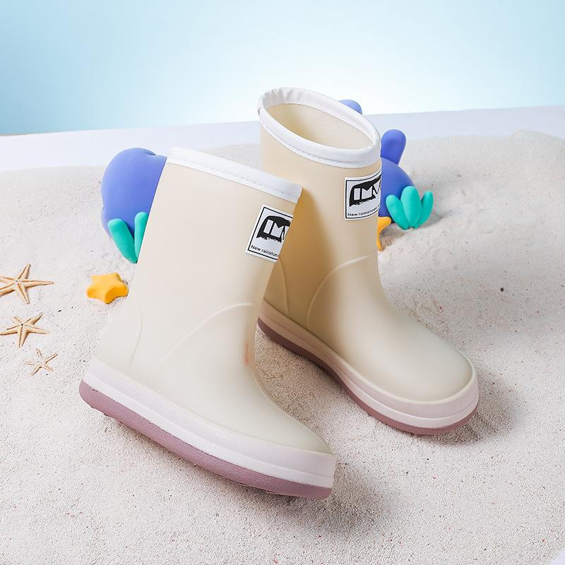 New children's rain shoes boys girls older children baby rain boots primary school students lightweight waterproof and non-slip water shoes