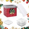 DIY Christmas Snow Capped Chimney Storage Box Mold Handmade Plaster Resin Christmas Chimney Silicone Casting Mold Xmas Decor