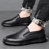 Men's Handmade Stitching Loafers Moccasins Men Slip-on Casual Shoes Cow Genuine Leather Mens Light Comfortable Driving Flats