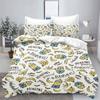 Minions Bettbezug Cartoon-Bezug und Kissenbezug Set Baumwolle Niedlich Bedruckter Bezug Steppdecke