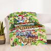 Christmas Joyful Gathering Customize Your Name Blanket Throw Personalized Blanket Durable Comfort Perfect for Nap Office Chair Bed for All Occasions