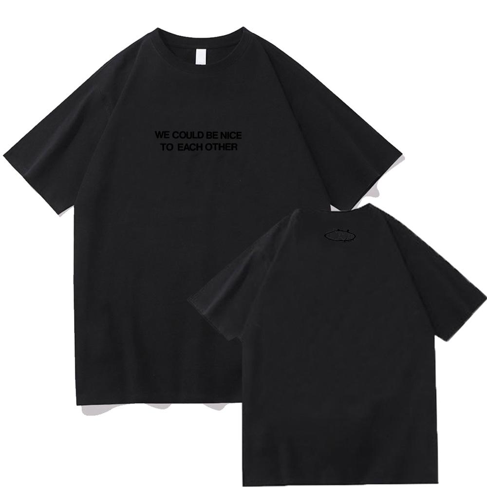 Olivia Dean Nice To Each Other Tee Graphic Tshirts Short Sleeve Cotton Female T Shirt Print Clothing Women Men Round Neck Tees