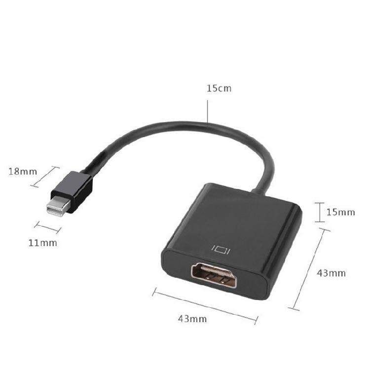 Mini  To HDTV Single Link Adapter  Computer To HDTV Screen Converters 1080P Male To Female Cable