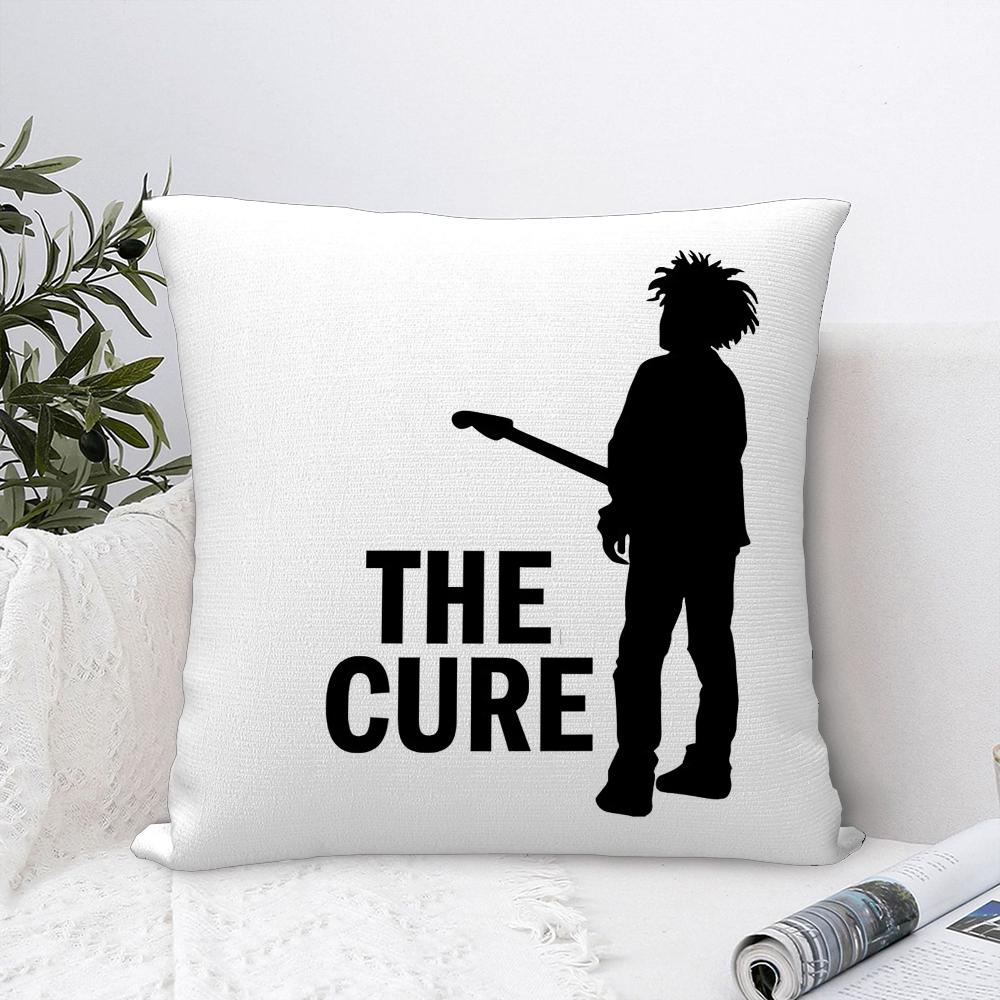 

Vintage The C-Cure Rock Band Pillow Case Plush Fabric Soft Pillowcase Double Sided Print Sofa Cushion Cover Throw Pillow Cover 16x16Inch