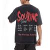 ONE PIECE Brooke Skull Vintage Washed TShirt King of Souls Old Loose Diablo Anime Street Short Sleeve Mens and Womens Top
