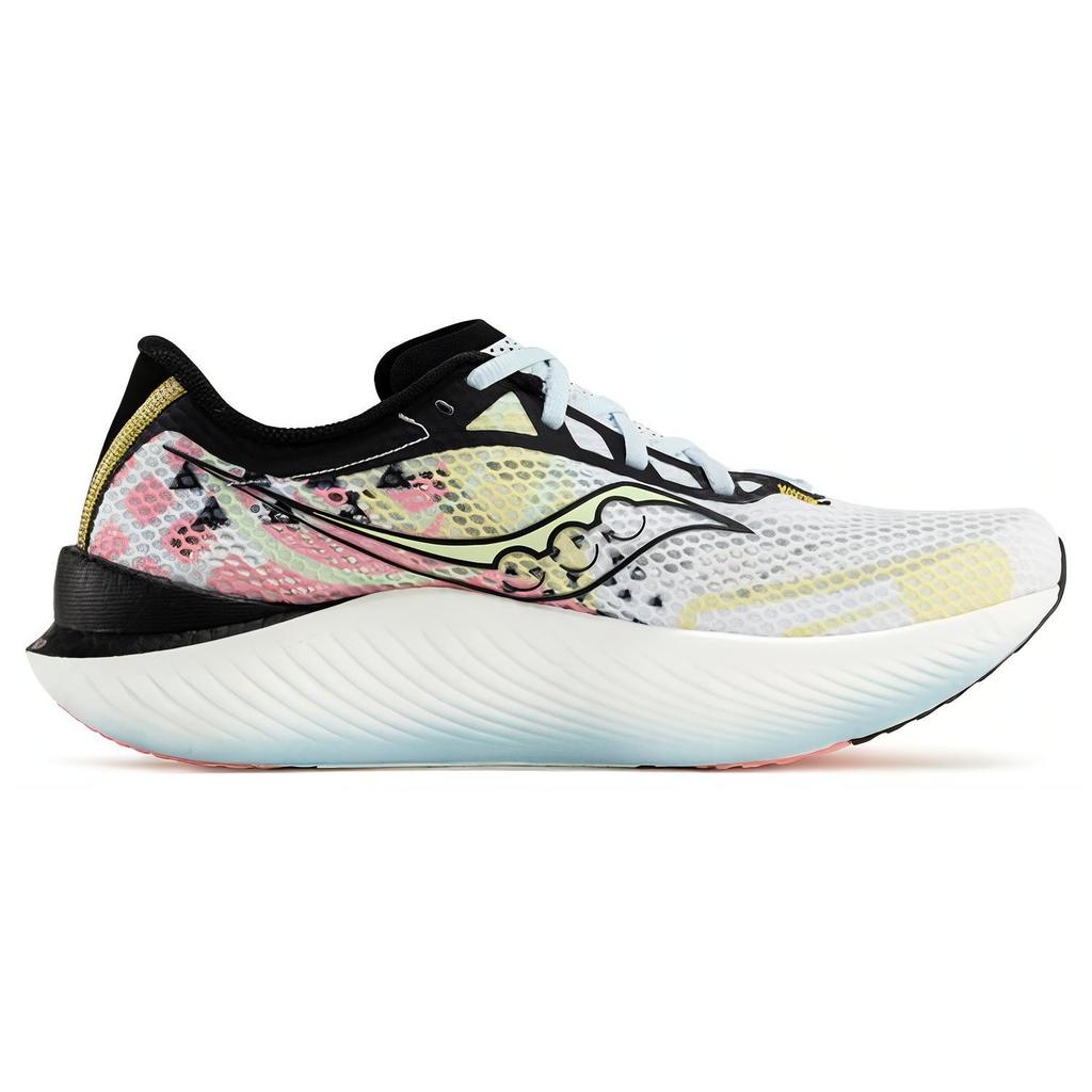 Saucony Endorphin Pro 3 Running Shoes Unisex Low Top White/Yellow/Pink S20755-201