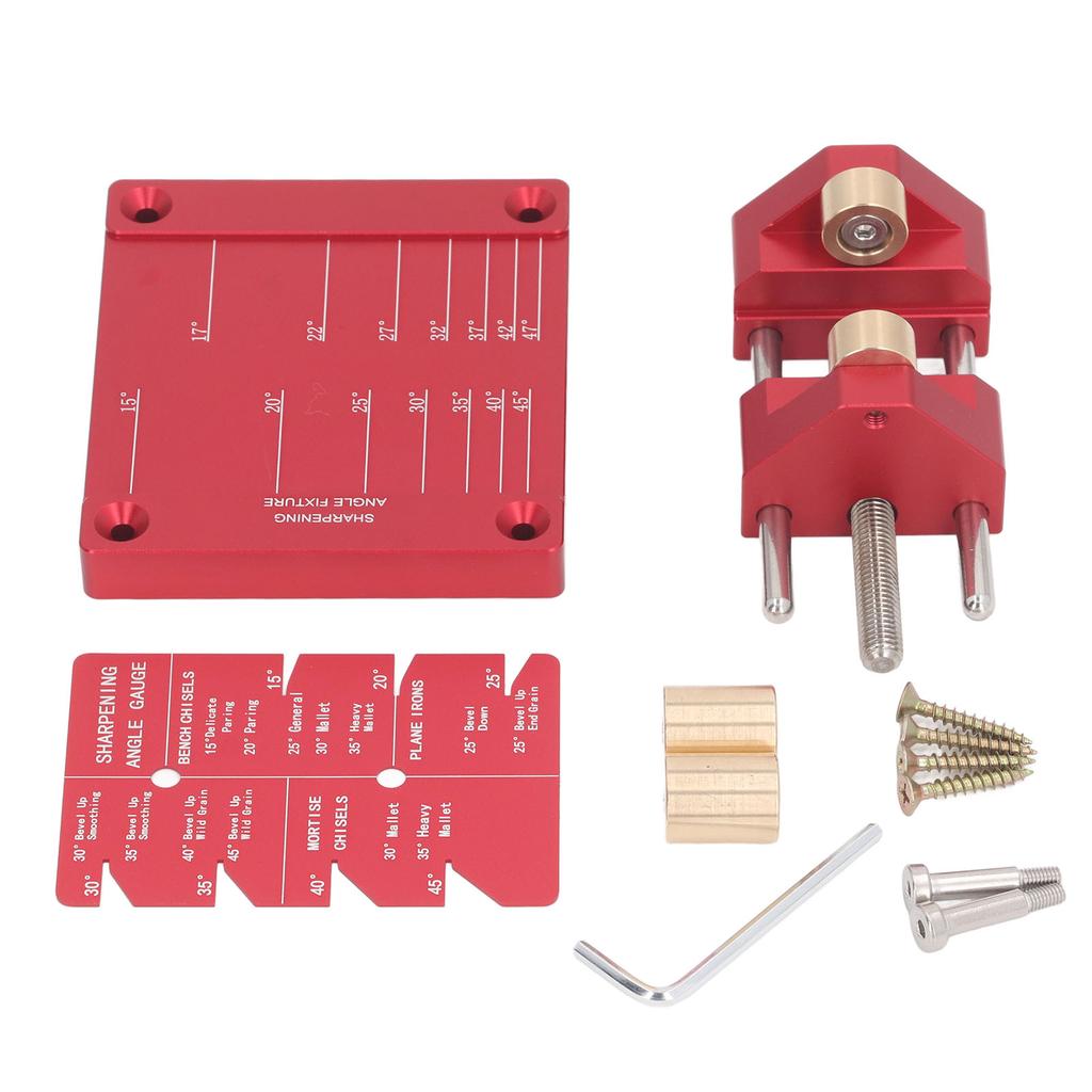 Honing Guide System High Precise Aluminum Alloy Sharpening Kit for Woodworking Chisel Plane