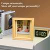 1 Set Miniature Room Decoration Creative Anti-Anxiety Bookshelf Handmade Room Box With Exquisite Wooden Scenes