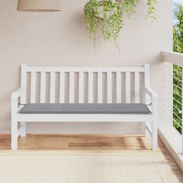 VidaXL Garden Bench Cushion Grey 150x50x3 Cm Oxford Fabric 43195