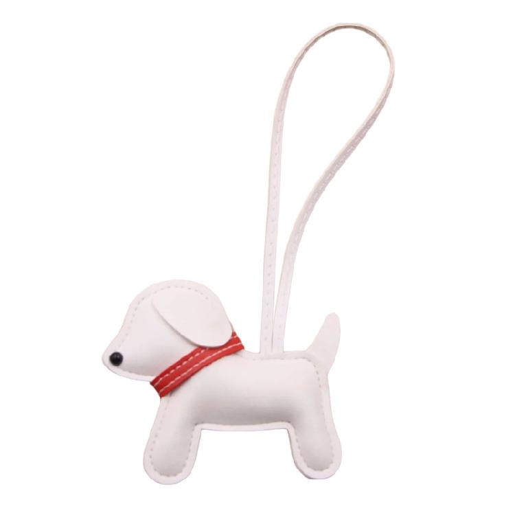 Modern Dog Shaped Key Ring For Everyday Carry Essential Water Resistant Faux Leather Craftsmanship Pendant
