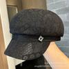 Summer Lace Rhinestone Octagonal Hat Children Show Their Faces Small Breathable Sunshade Painter Hat Fashion Newsboy Hat