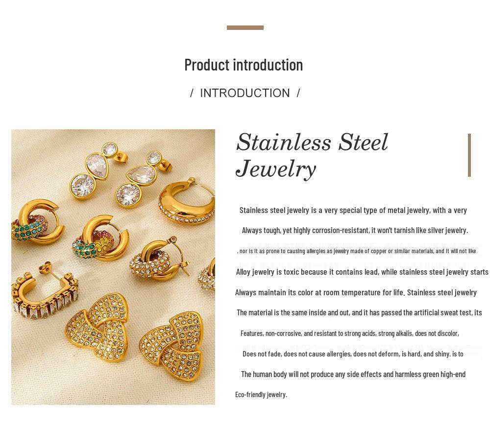 18K Gold Plated Black and Red Horse Eye Resin Stainless Steel Stud Earrings