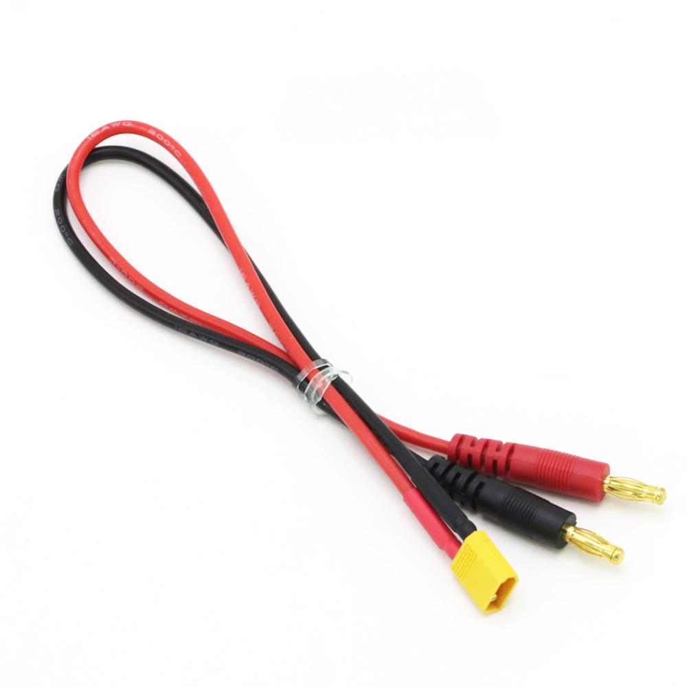 Imax B6 Charge Line 4.0mm Banana Plug to Amass MPX AS150 XT90 TRX XT60 EC5 With 12AWG Silicone Cable 30CM for Rc Lipo Battery