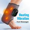 Hot Compress Vibrating Foot Massager Electric Ankle Massage Therapy Device Rechargeable Multifunctional Joint Ankle Massager