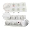 Christmas 8 Round Even Half Egg Mousse Cake Mold Diy Baking Utensils Easter Egg Silicone Mold