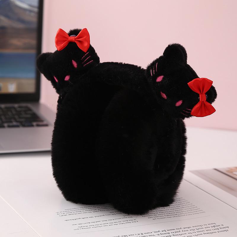 Winter Cartoon Cat Earmuffs: Cute, Warm Protection for Students and Outdoor Enthusiasts