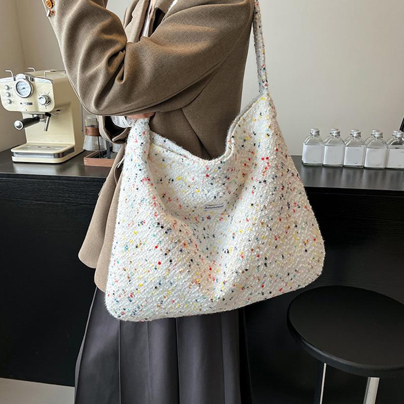 New Fashion Flower Women's Bag Casual Large Capacity Shoulder Crossbody Bag Fresh Tote Travel Bag