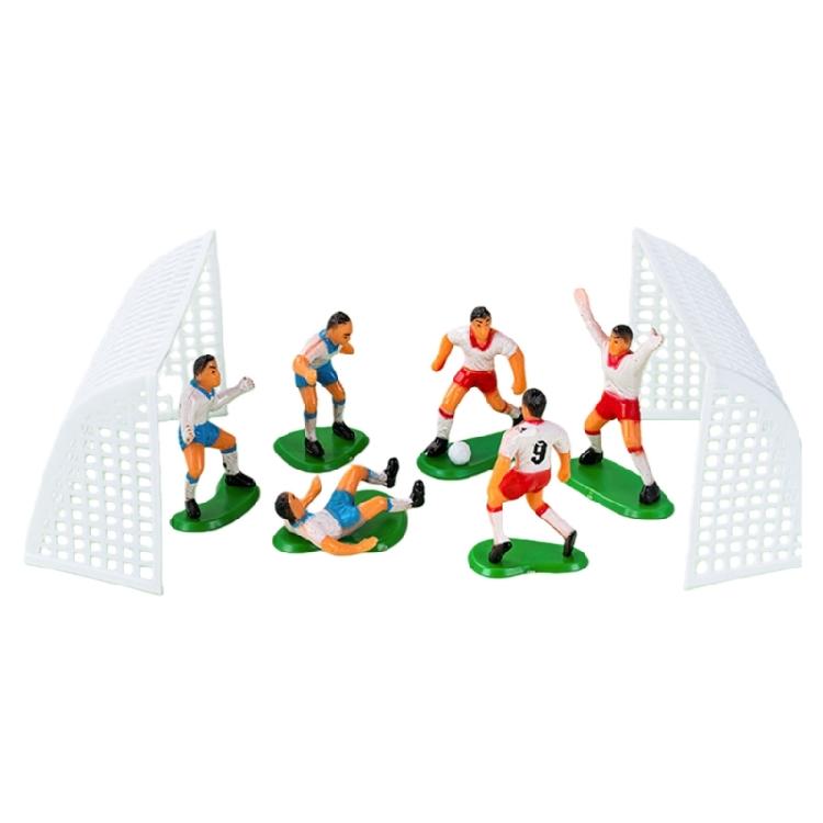 Boys Birthday Party Cake Toppers Football Inspired Decorations Durable Food Safe Plastic Materials Display Ornament