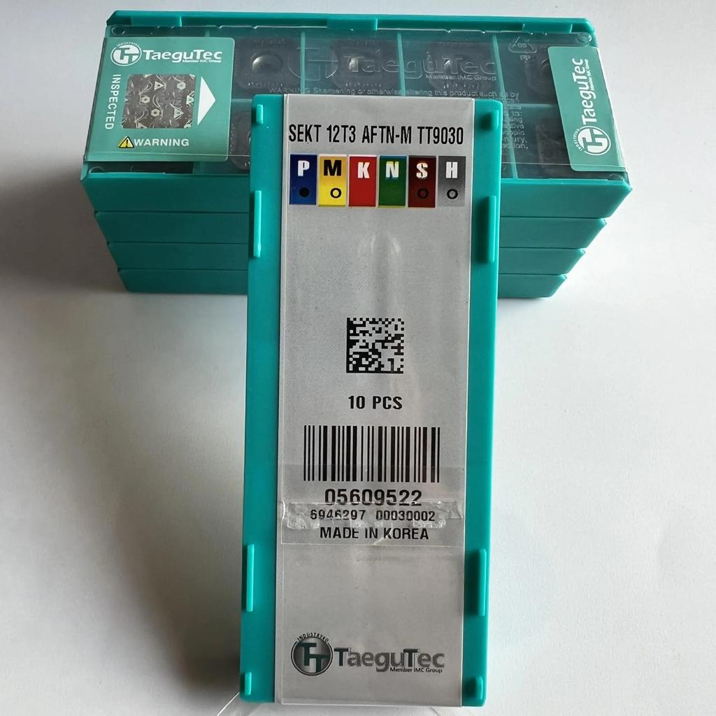 TaeguTec / SEKT12T3AFTN-M TT9030 /Original Genuine CNC Alloy Blade 10 PCS
