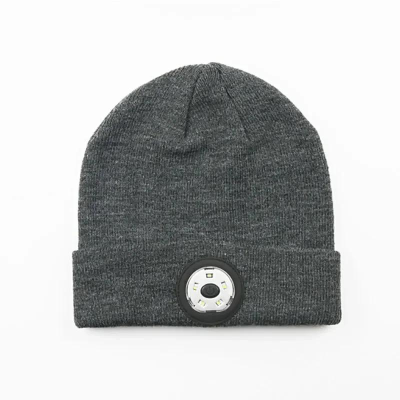Hot Warm Beanie Wireless LED Music Hat Wireless Smart Cap Headphone Speaker Wireless Communication Night Outdoor Lighting Hat