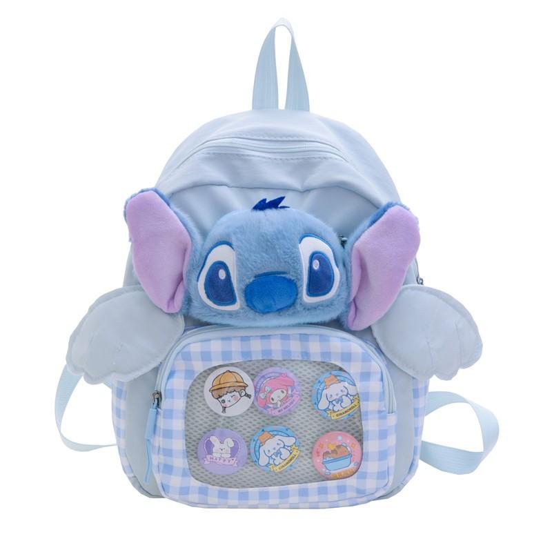 Cartoon Boys And Girls Backpack Soft Cute Plush Doll Primary School Bag Large Capacity Children'S Backpack